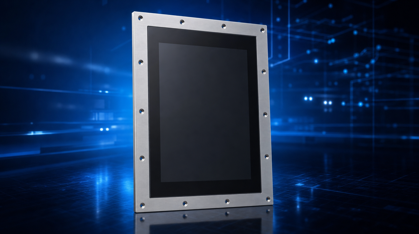 SC Display, Frontseite: Edelstahl-Glas-Touch in Schutzart IP68